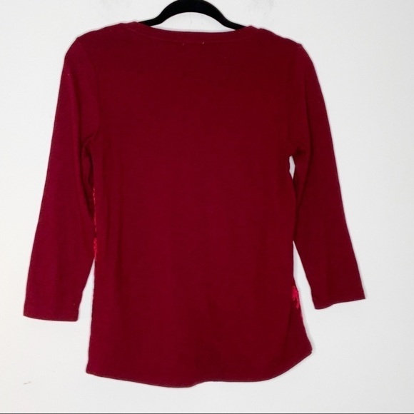 J. CREW burgundy blouse. Size S - Picture 4 of 5